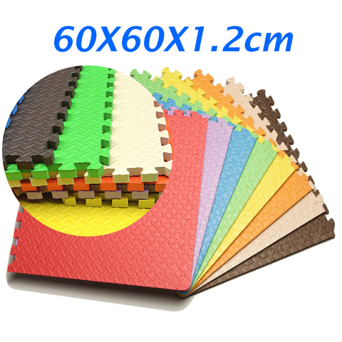 1.2CM Thick 60*60CM Baby Floor Mat Foam Puzzle Mat Exercise Tiles Nonslip Foam Play Mat EVA Foam Carpet Kids Game Pads PX63 ► Photo 1/1