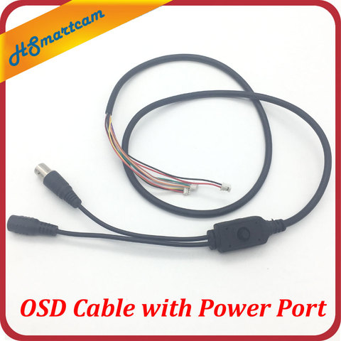 OSD Cable with Power Port + Video Port + OSD Menu Port for CCD Board ► Photo 1/6