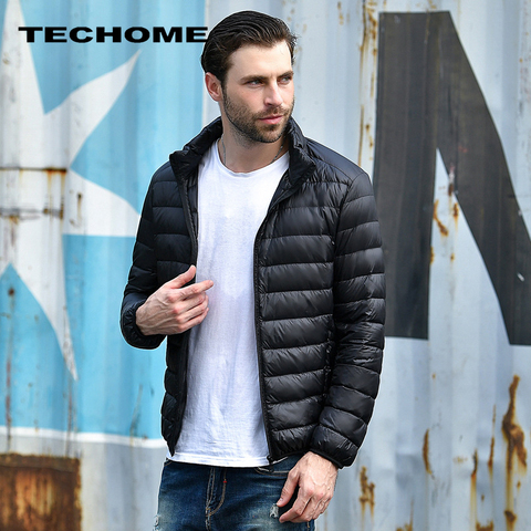 New Men winter jacket men Ultra Light White Duck Down Jackets