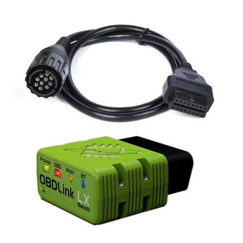 OBDLink LX Bluetooth OBD2 BIMMER Coding tool for BMW vehicle and motocycle   MOTOSCAN Plus 10pin Motocycle Bike Cable ► Photo 1/4