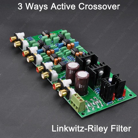 3 Ways -24dB/Oct Crossover Linkwitz-Riley XOVER Active Electrical Frequency Dividing Network For BIAMP Bi-Amping Amplifier Audio ► Photo 1/5