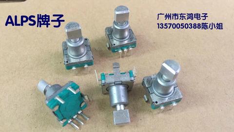 2PCS/LOT ALPS Alps EC11 encoder with switch 30, location 15, pulse point axis length 14MM ► Photo 1/1