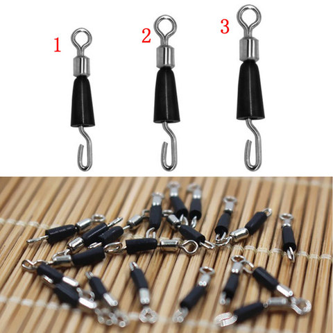 30pcs Ball Bearing Swivel Solid Rings Fishing Connector Hooks Quick Fast Link ► Photo 1/6