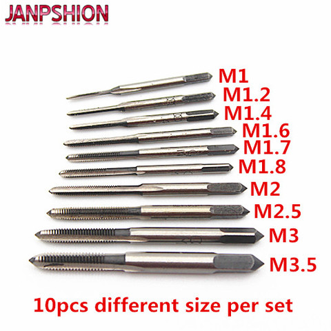 10pcs/lot Hand tap thread wire tapping/threading/Taps/attack M1 M1.2 M1.4 M1.6 M1.7 M1.8 M2 M 2.5 M 3 M3.5 free shipping ► Photo 1/4