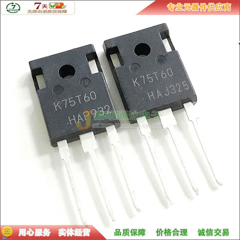 Free shipping 10pcs/lot K75T60 IKW75N60T 75A 600V TO-247 New original stock ► Photo 1/1