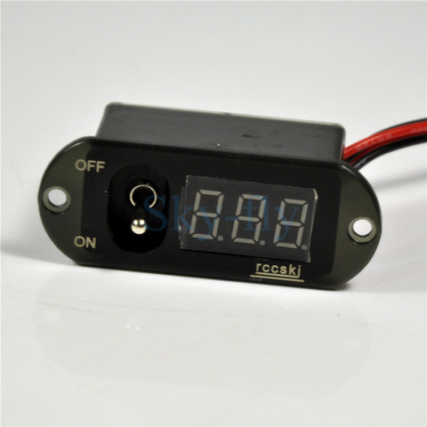 Two in one 5A UBEC digital display switch voltage 4-13V current 0-5A ► Photo 1/6