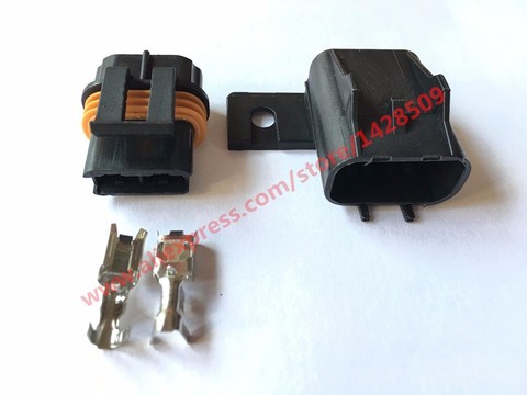 10 Sets 2 Pin Delphi Female And Male Sealed Connectors For Inline Fuse Wiring Automotive Connector 12033769 54200521 12033731 ► Photo 1/1