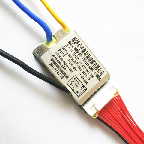 High quality 13s bms 48v lithium battery bms charging voltage 54.6 15a bms pcm ► Photo 1/5