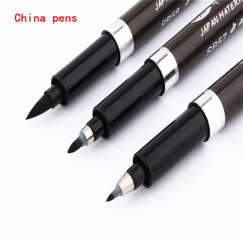 Calligraphy pen Japan material soft fur Brush for signature Chinese words learning Stationery school Office supplies Art Markers ► Photo 1/6