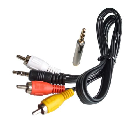 Raspberry Pi B+ AV Cable / Specified AV Cable for Raspberry Pi 3 B (Black) ► Photo 1/2