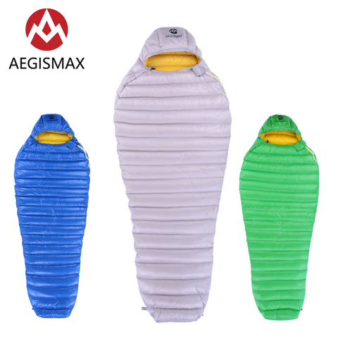 AEGISMAX LETO Series Outdoor Adult Camping Ultralight Mummy 700FP Ultra Dry Goose Down Spring Autumn Sleeping Bag Lazy Bag ► Photo 1/5