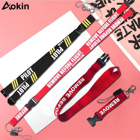 REMOVE BEFORE FLIGHT Phone Hanging Strap Lanyard For Huawei Xiaomi HTC Mobile Phone Straps for iPhone 8 Samsung Galaxy S8 Rope ► Photo 1/1