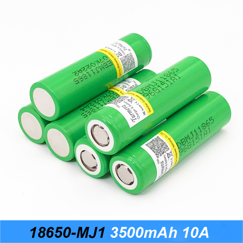 18650 battery 3500mah mj1 for electric bike battery 48v 15ah 20ah and lithium flashlight batteries 10a for Turmera 18650 o24 ► Photo 1/6