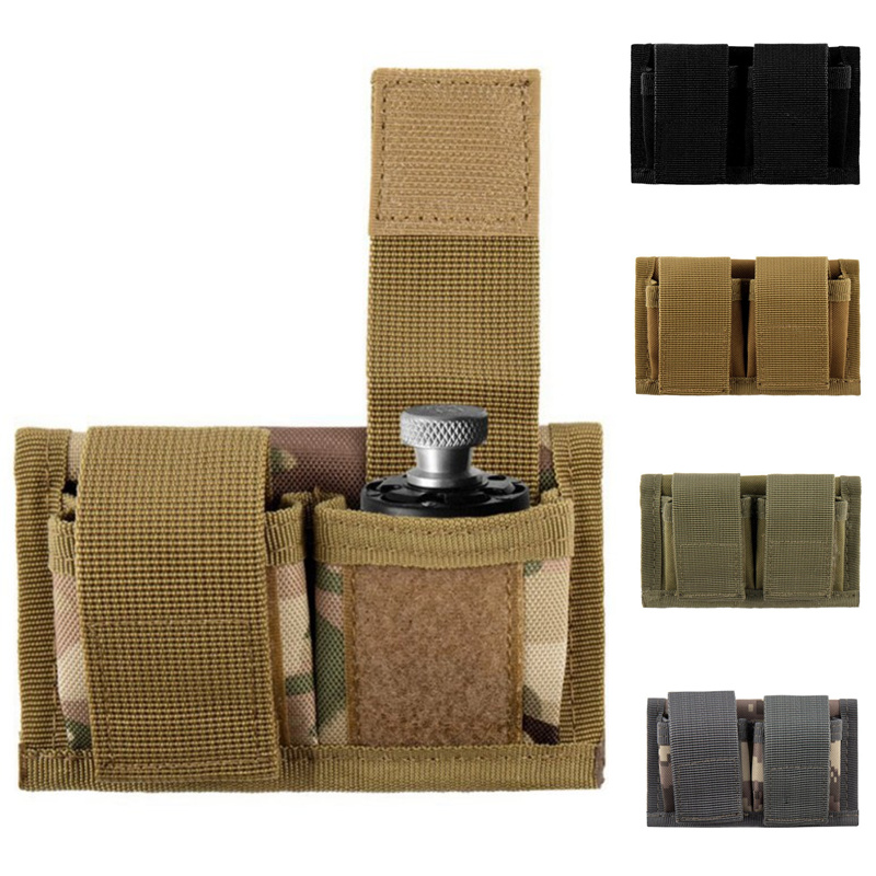 Tactical Double SpeedLoader Belt Pouch Universal Fit 22 Mag thru 44 Mag Pouch 