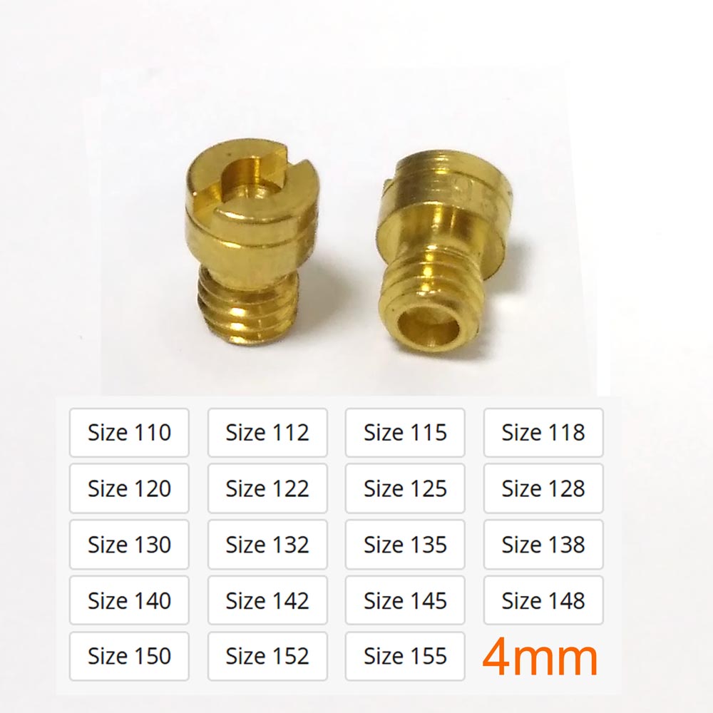 Stable Main Jet 10PCS M4 Round Head For GY6 PZ19 139QMB Scooter 50cc Carb