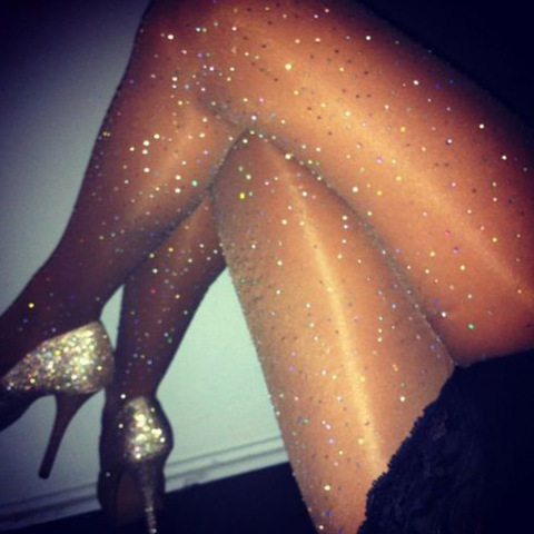 New 20D Women's sexy oil Shiny Rhinestone  pantyhose satin diamonds Stockings resille Fitness  lingerie plus size tights ► Photo 1/6