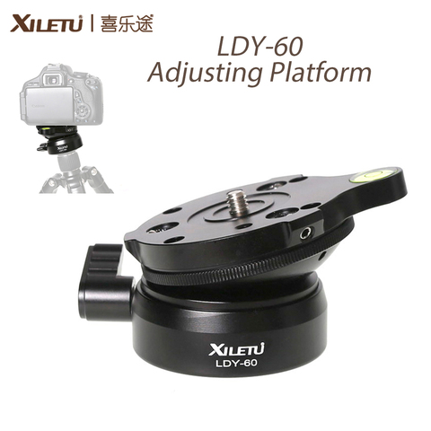 XILETU LDY-60 Adjusting Platform for Tripod Monopod Semisphere Base Panoramic Head 1/4