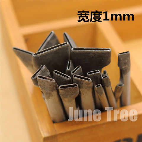 Handmade leather DIY tools strap One shape cowhide punch oval shape punch 1mm width ► Photo 1/6