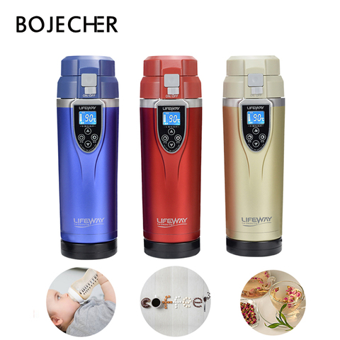 Auto Car Heating Cup Kettle Boiling Stainless Steel 12 V Electric Thermos  Water Heater Kettle Portable 500ML Travel Coffee Mug - AliExpress