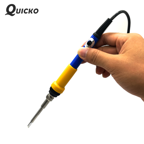QUICKO T12 Mini Adjustable Temperature Electric Soldering Iron DC24V soldering station Constant temperature Welding Tool 72W ► Photo 1/4