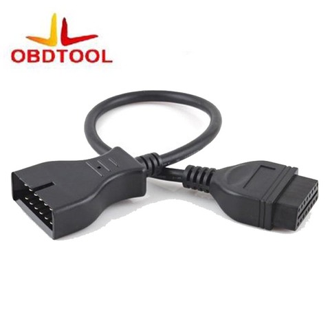 ObdTooL For G/m 12 Pin 12pin OBD To OBD2 16pin 16 Pin Connector Cable Adapter ► Photo 1/6