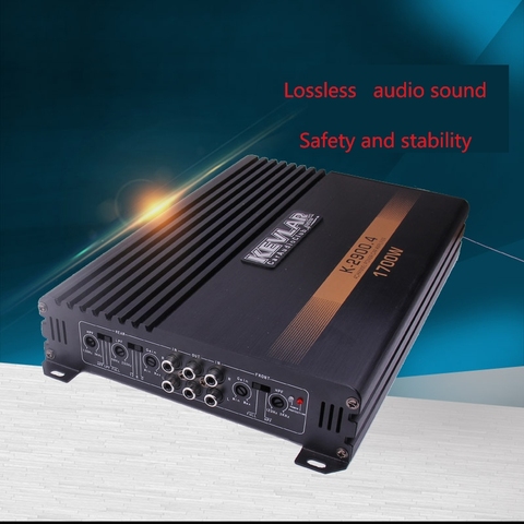 I Key Buy High Power 1700W Professional Audio Car Amplifier  4-Way 4 Channel 12V Auto Stereo Amplifiers Speaker Booster ► Photo 1/6