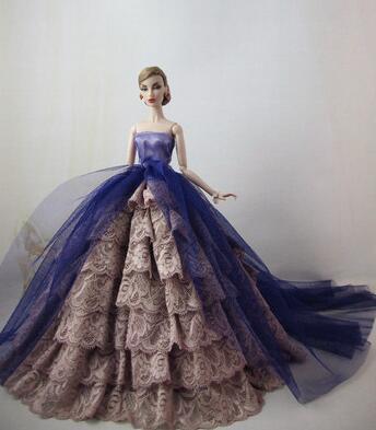hot Wedding Dress for Barbie Doll Princess Evening Party Clothes Wears Long Dress Outfit Set for barbie clothes ► Photo 1/6