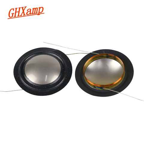 GHXAMP 25.4mm imported Metal Titanium Film + Silk Side Diaphragm 25 core Tweeter Voice coil Speaker Repair film 8 OHM 1 Pairs ► Photo 1/6