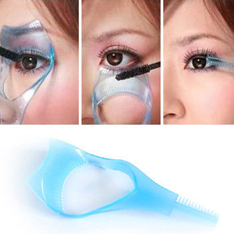 Eyelash comb 5 in 1 pink mascara applicator template eyeliner models guide card shaping kit makeup ► Photo 1/5