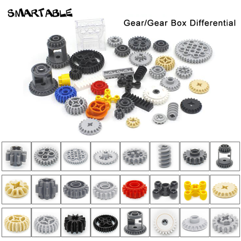 Smartable Technic Gear Parts Building Block Toys Set MOC Model For Kids Compatible All Brands 32498/62821/76244/87407/94925 ► Photo 1/6