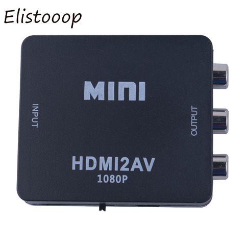 HD 1080P for HDMI To AV RCA CVBS Adapter Mini for HDMI2AV Video Converter Box For PS3/PC/VCR/NTSC ► Photo 1/3