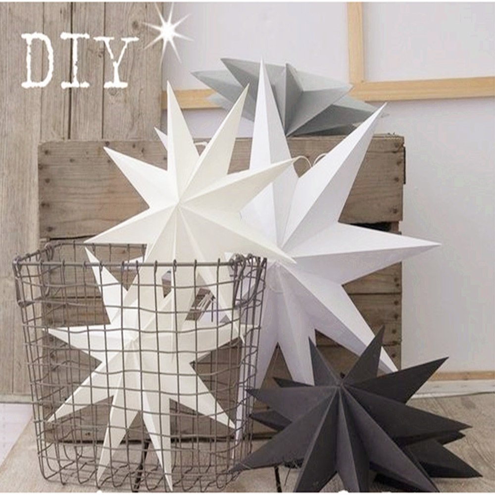 30cm Nine Angles Paper Star Hanging Christmas Lantern Home Party Craft Decor New 