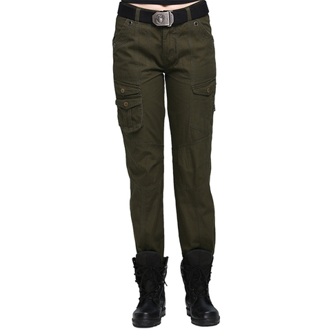 Outdoor Military Women's Tactical Pant  Multi-pocket Cotton Casual Sports Pants Trekking Camping Climbing Hunting Cargo Pants ► Photo 1/6
