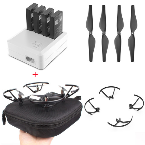 Charger for DJI TELLO 4in1 Multi Battery Charging Hub + Carrying Case Storage Box + Quick-Release Propellers Propeller+guard ► Photo 1/6