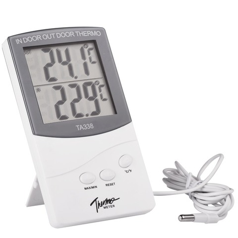 Room Electronic LCD Max-Min Thermometer Digital Indoor Outdoor Thermo Temperature Meter with Probe Sensor Cable Weather Station ► Photo 1/5