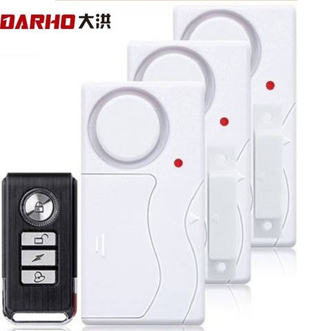 Darho Home Security Door Window Siren Magnetic Sensor Alarm Warning System Wireless Remote Control Door Detector Burglar Alarm ► Photo 1/6