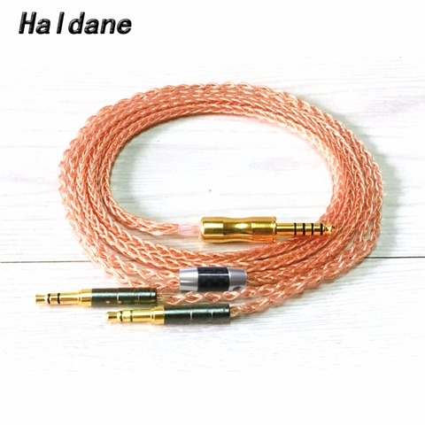 Free Shipping Haldane 8 Cores 7N OCC Single Crystal Copper Headphone Upgrade Cable for Meze 99 Classics/t1 t5p/D600 D7100 ► Photo 1/6
