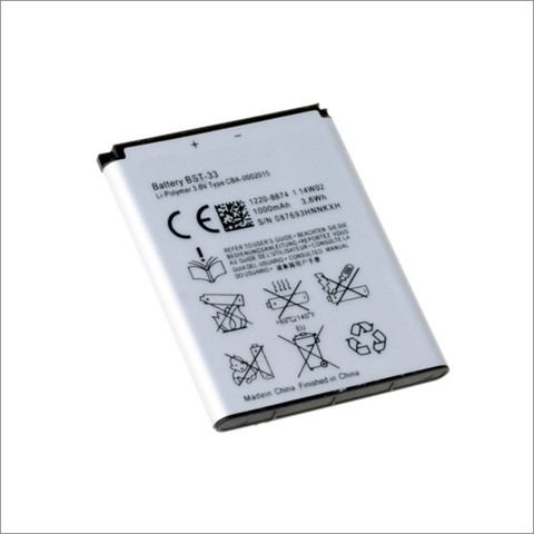 High quality BST-33 Battery For Sony Ericsson W610i W660i W705 W880i Z530i K630 K790 K790i W888C W900i W960i K800 1150mAh ► Photo 1/6