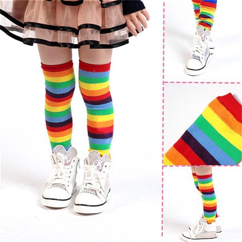 Girls Children Tight Kneepad Baby Socks Warmers Leg Stocking Sock