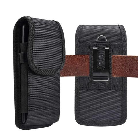 4.7-6.9 inch Mobile Phone Waist Bag for iphone XR xiaomi huawei Hook Loop Holster Pouch Belt Waist Bag Cover for Samsung Case ► Photo 1/6