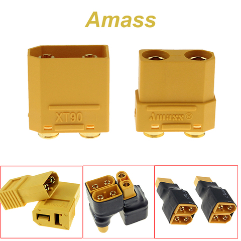 Amass XT90PB XT60 Series Adapter Converter Connector Male to Female XT60/XT90 Parallel FPV Drone Battery Connector ► Photo 1/6