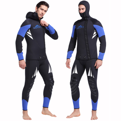SBART Professional 5mm Neoprene Wetsuit For Spearfishing Swimming Underwater Diving Equipment Suit Set Men Snorkeling Wet Suit J ► Photo 1/1