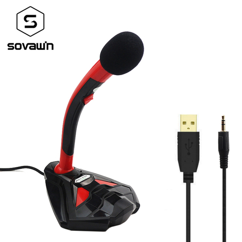 Karaoke Professional Microphone for Computer HD Studio Noise Cancelling USB 3.5mm Microphone Condenser For Recording Vocals PC ► Photo 1/6