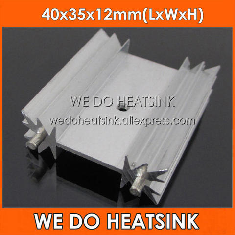 WE DO HEATSINK 4pcs 40x35x12mm Cheap Power Transistor MOSFET Aluminium Heatsink ► Photo 1/6
