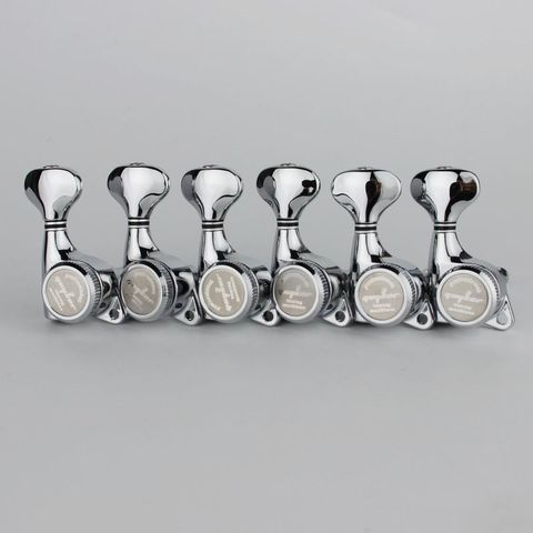 GUYKER Chrome Silver Lock String Tuners Electric Guitar Machine Heads Tuners ► Photo 1/6