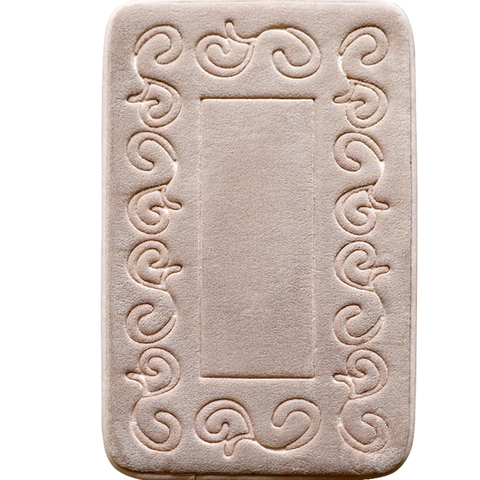 Bathroom Anti Slip Carpet European Style Slow Rebound Sponge Pad Bathroom Toilet Cushion Absorbent Doormat Memory Foam Bath Mat ► Photo 1/6