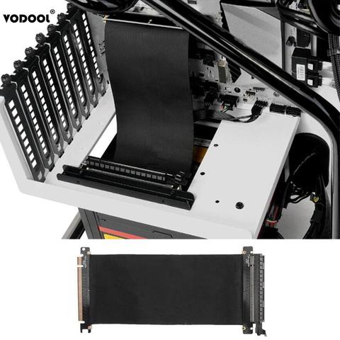 VODOOL 24cm High Speed PC Graphics Cards PCI Express Connector Cable Riser Card PCI-E 16X Flexible Cable Extension Port Adapter ► Photo 1/6