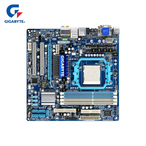Gigabyte GA-MA785GMT-US2H Motherboard For AMD 785G DDR3 16GB USB2 AM2/AM2+/AM3 MA785GMT US2H Desktop Mainboard Systemboard Used ► Photo 1/1