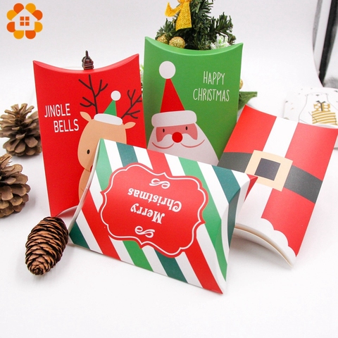 Deer&Santa Claus Merry Christmas Candy Gift Boxes Guests Packaging Boxes Gift Bag Christmas Party Favors Kids Gift Decoration ► Photo 1/6