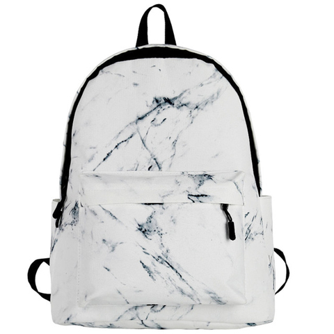 BENVICHED Women Canvas Backpack for Teenagers Girls Large Capacity Bags Marbling Backpacks Female Rucksack School Bag D65 ► Photo 1/6